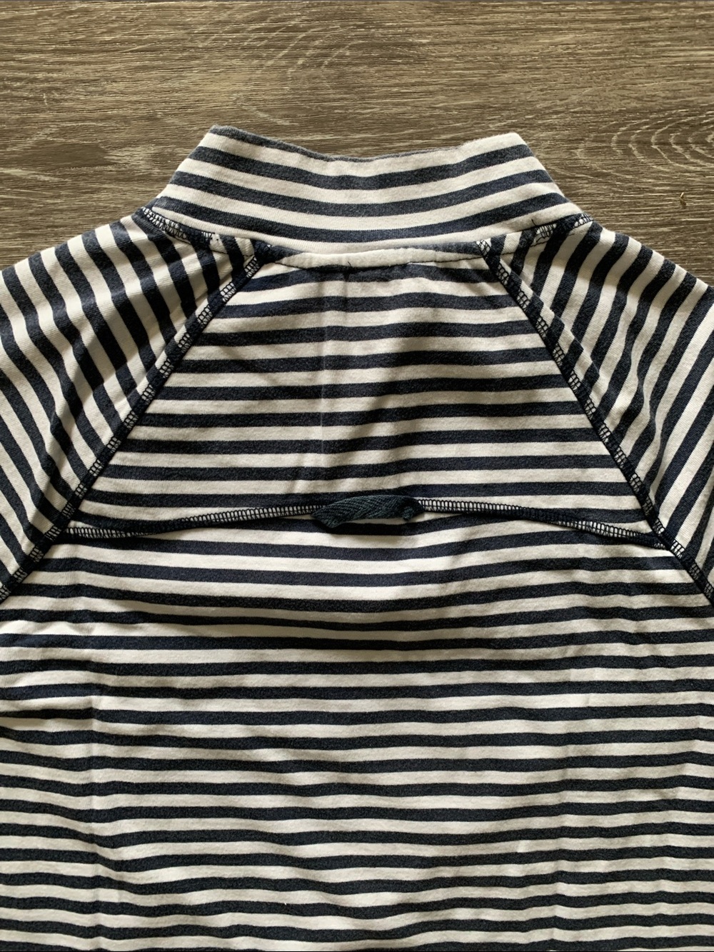 FP Movement Restoration Yarn Dye Stripe Layer NWT Navy Blue - Picture 10 of 10